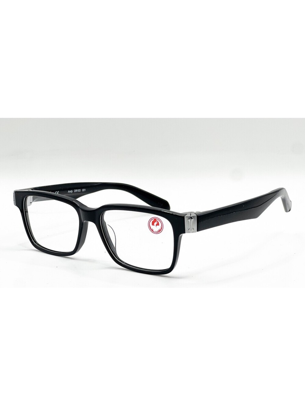 Dragon Andy Dr103 001 Glossy Black Authentic Eyeglasses 52-16-145